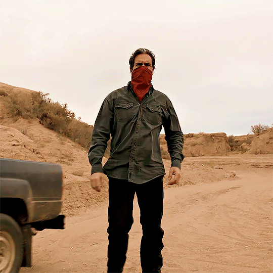 Gif of Howard Hamlin in season 1,wearing a polished suit and looking surprised.